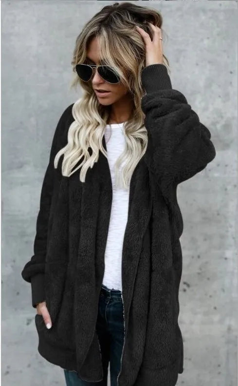 Cathy | Autumn and Winter Double Fleece Cardigan Coat
