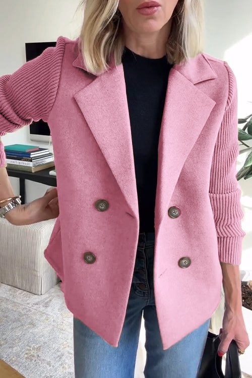 Beatrice | Elegant Jacket with Knitted Sleeves
