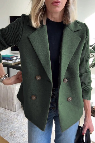 Beatrice | Elegant Jacket with Knitted Sleeves