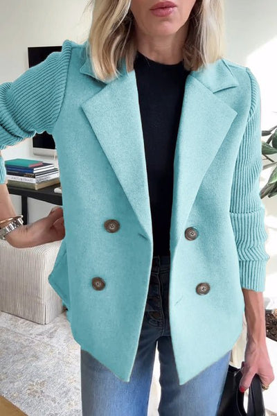 Beatrice | Elegant Jacket with Knitted Sleeves