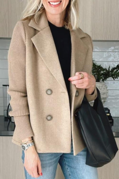 Beatrice | Elegant Jacket with Knitted Sleeves