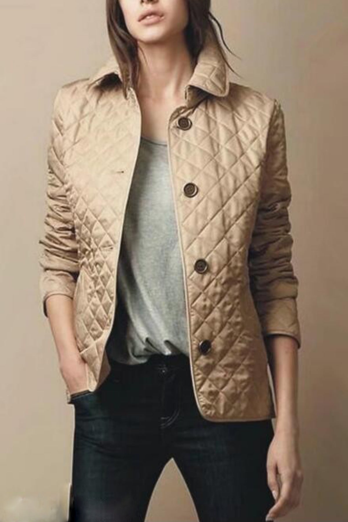 Eva | Slim Silk Cotton Jacket