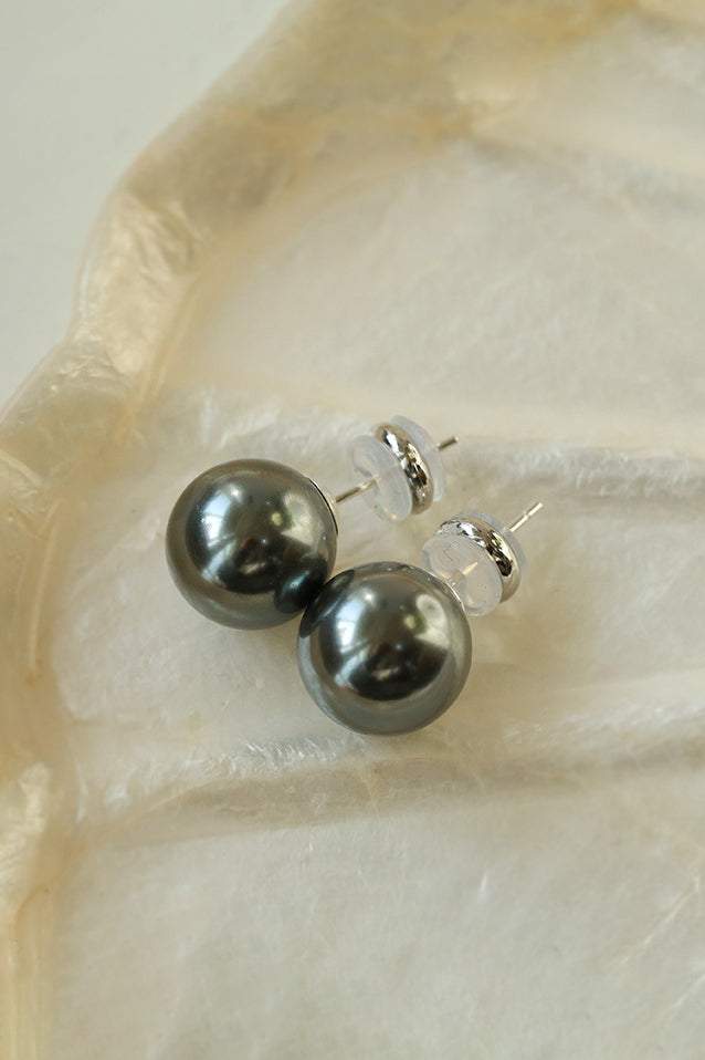 Pearl Decor Stud Earrings - 6 Colors Available
