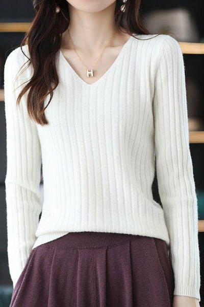 Long Sleeve Knitted Base Layer Top