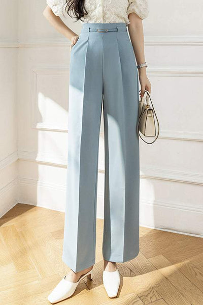 Tuck-In Belted Maxi Tapered Pants - 4 Colors Available
