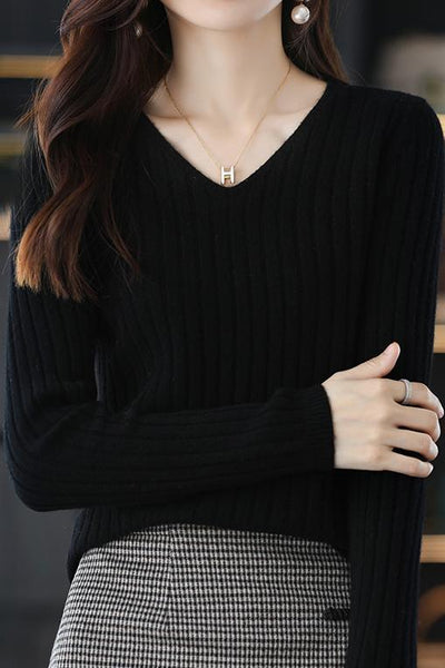 Long Sleeve Knitted Base Layer Top