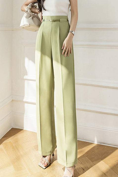 Tuck-In Belted Maxi Tapered Pants - 4 Colors Available