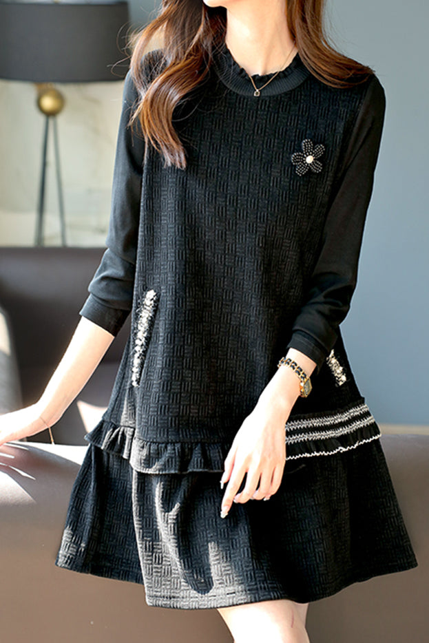 Elegant pearl beaded dress