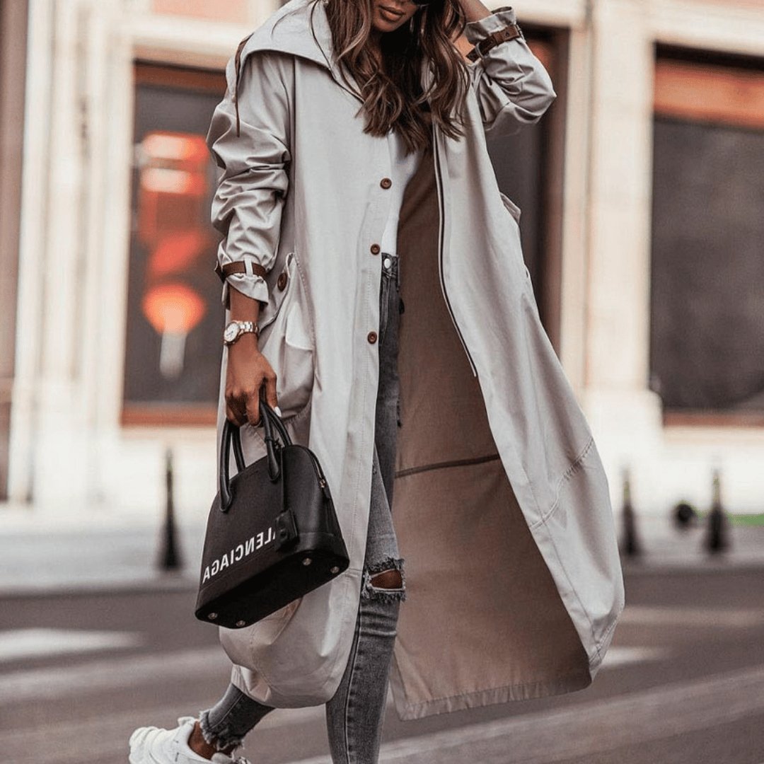 Senna | Trench Coat with Hood